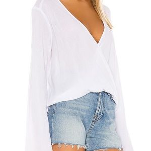 Blue Life Hayley Wrap Top - White